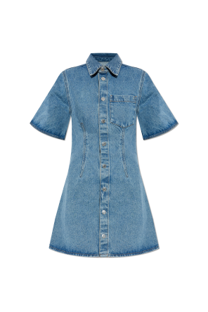 ワンピース ALEXANDER MCQUEEN Woman Dress Blue 830138QJAEK4 100 Alexander McQueen Cocktail Dress, Size 36 FR